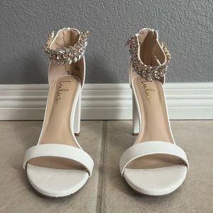 Lulu’s White Bridal Wedding Heels